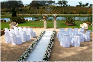 Moqueta ferial blanca para bodas